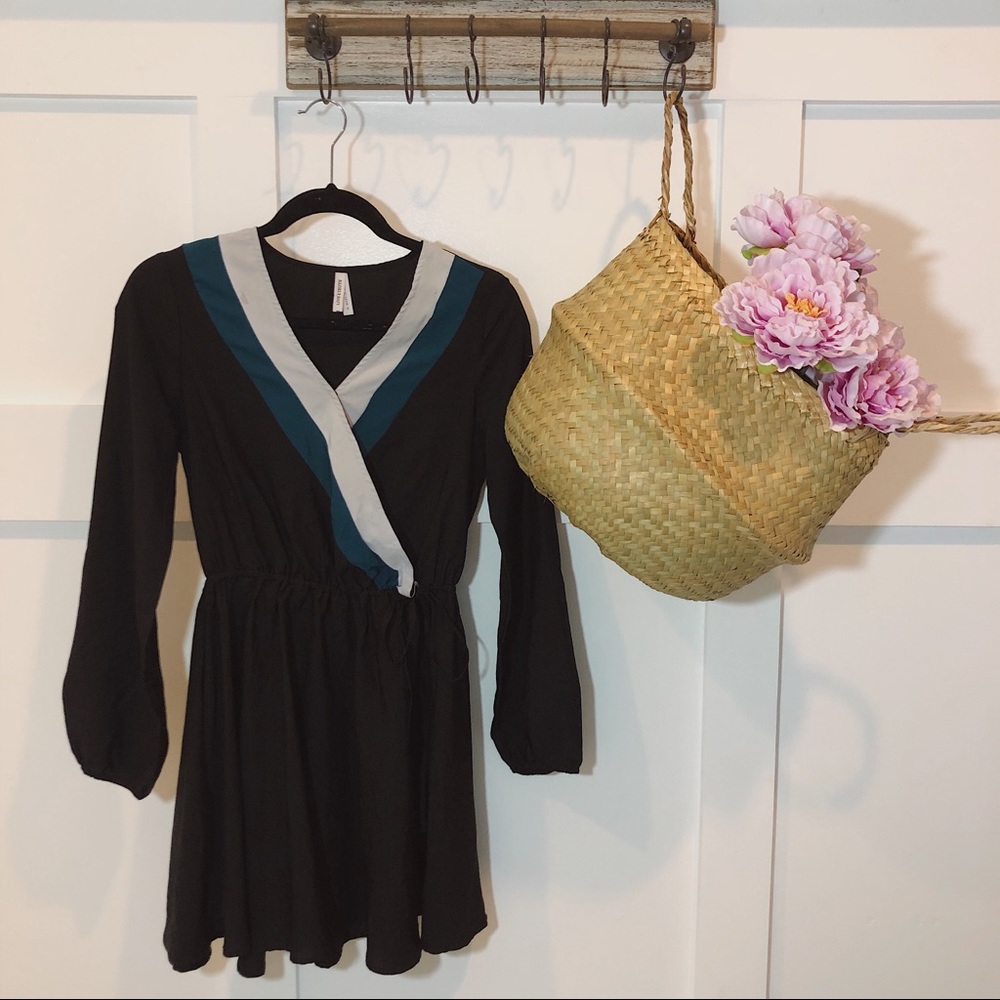 Live 4 Truth Black Color Block Contrast Dress
